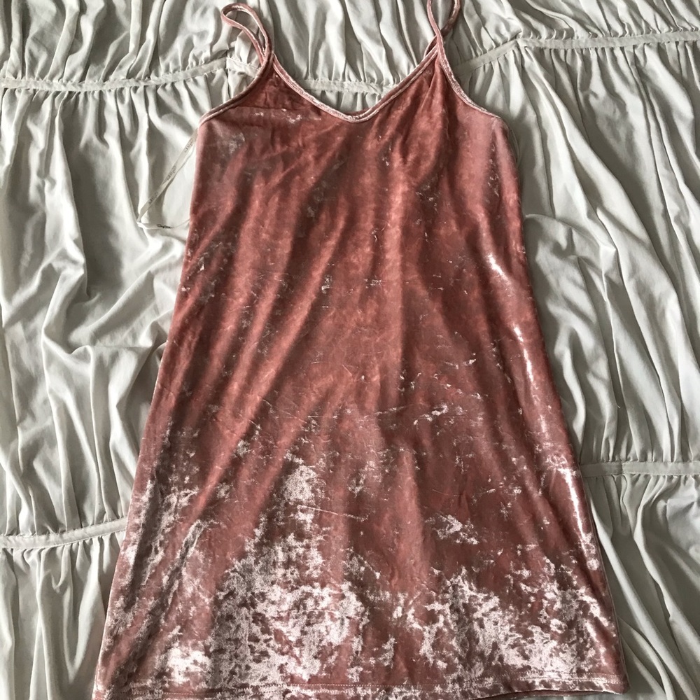 Light Pink Velvet Dress